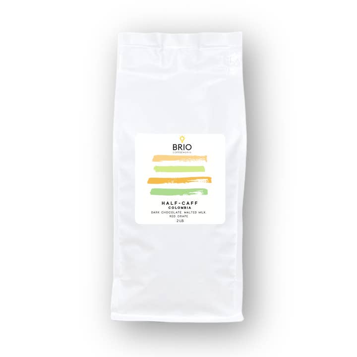 Half-Caff Blend - 12 oz. for wholesale by Brio Coffeeworks