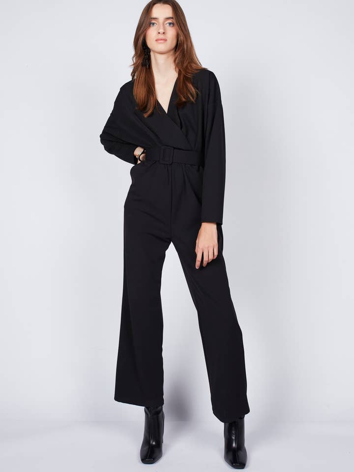 Weitbein-Jumpsuit mit langem Gürtel für den Großhandel von Dioxide