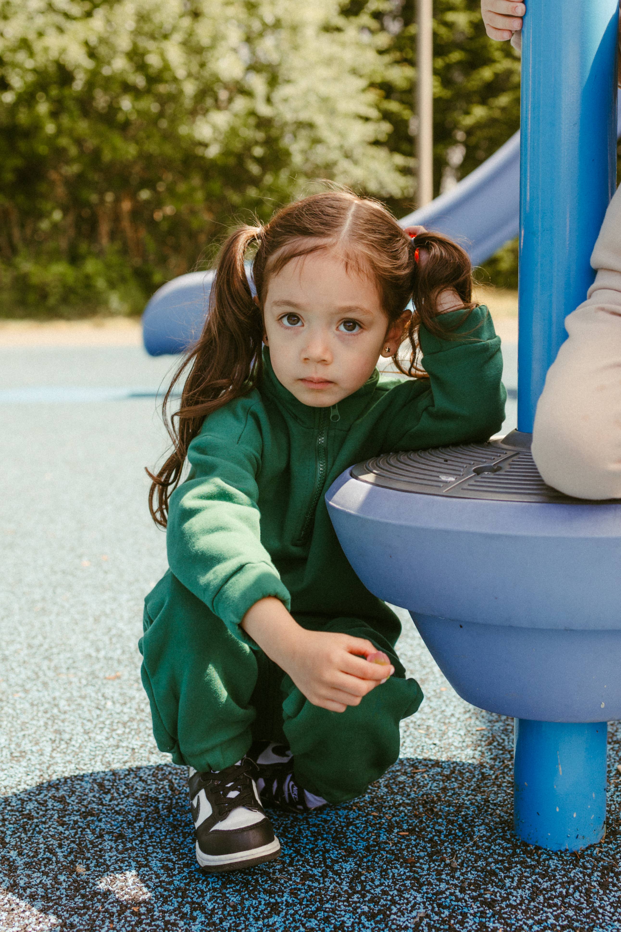 Fleece Sweatsuit Set in Emerald for wholesale on Faire1