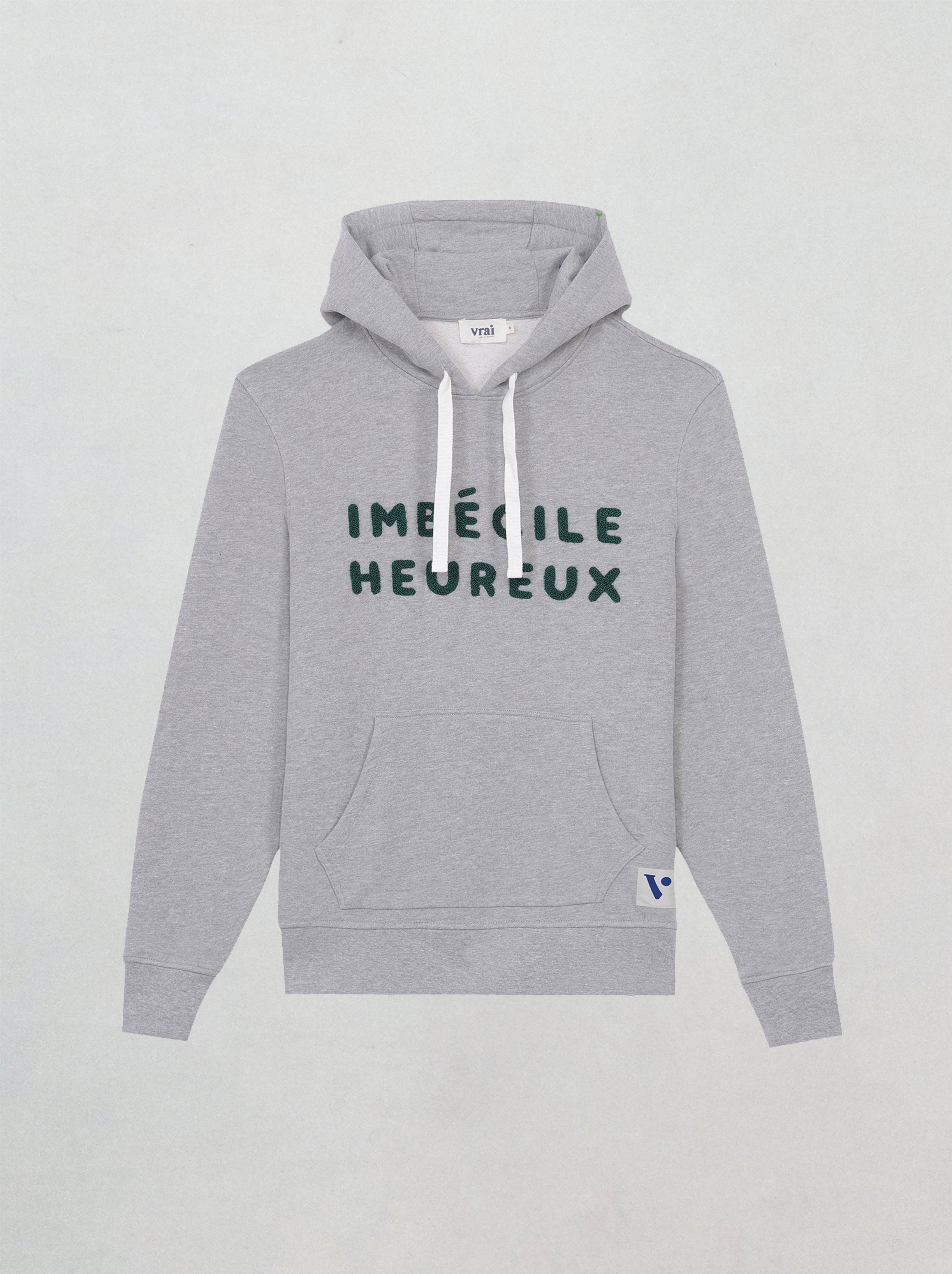 VRAI PAR VIANNEY - Wholesale Hoodie - Men's - Hoodie Imbécile heureux