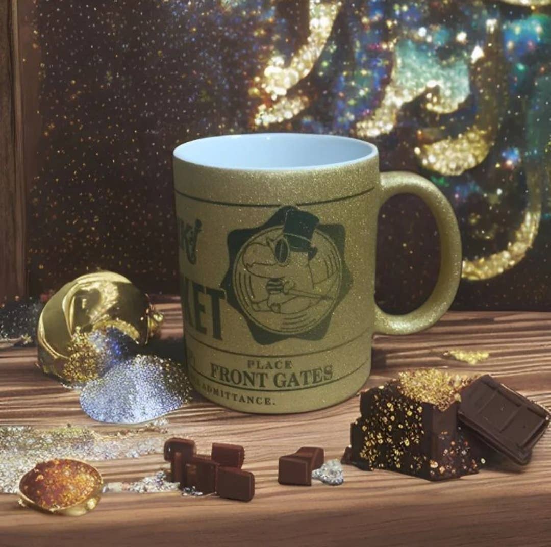 Baby-T - Wholesale Coffee Mug - Willy Wonka glitter mug1
