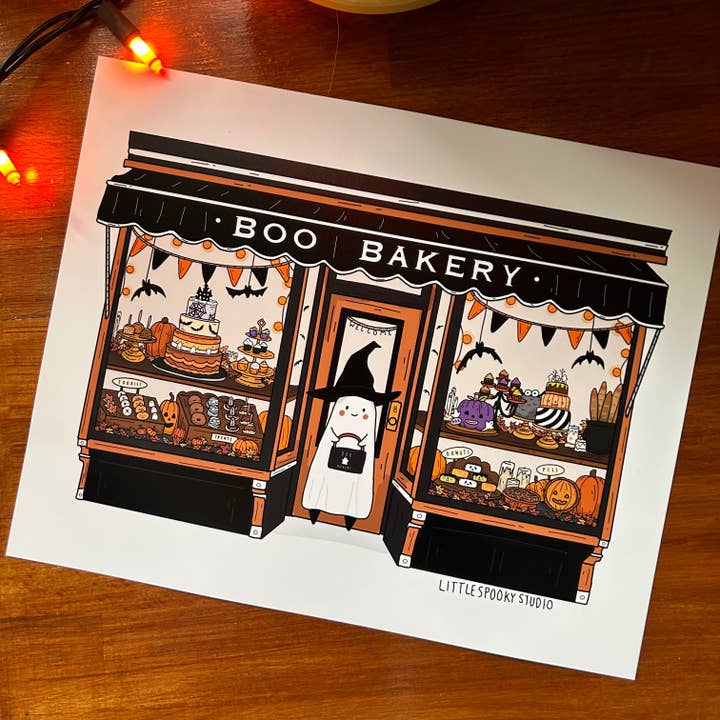Bakery Art Print for wholesale by Little Spooky Studio