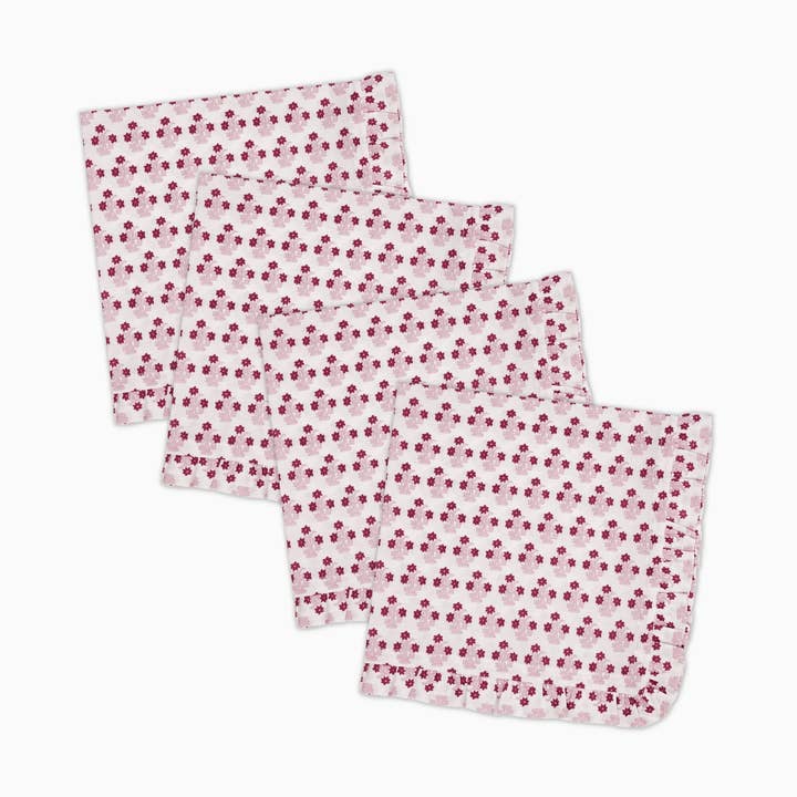 Abigail Ruffled Dinner Napkin - Set of 4 for wholesale by Trudie