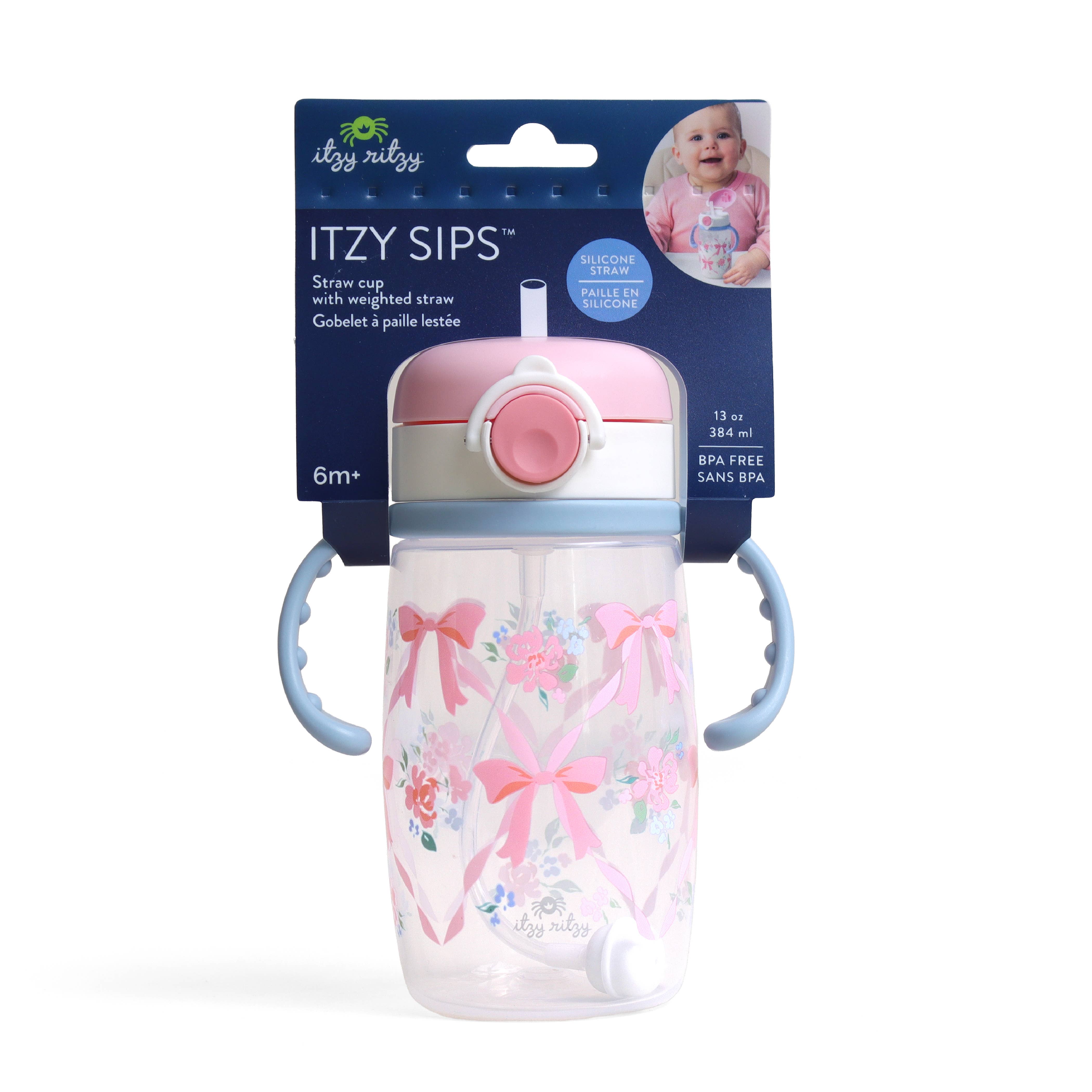 Itzy Ritzy - Wholesale Drinking Glass/Cup - Kids & Baby - *NEW* Itzy Sips™ - Straw Cup With Snap-Close Lid6