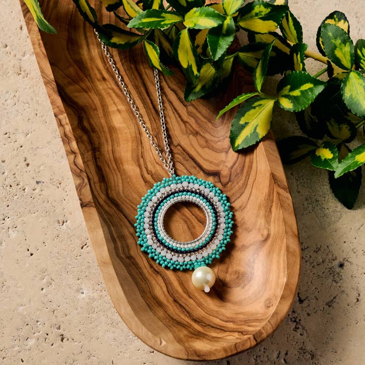 Lahar Bead Pendant Necklace for wholesale by Ten Thousand Villages