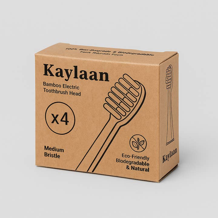Kaylaan Elektrisk Bambu Tandborste Komposterbara huvuden för wholesale av Kaylaan Toothpaste and Mouthwash Tablets