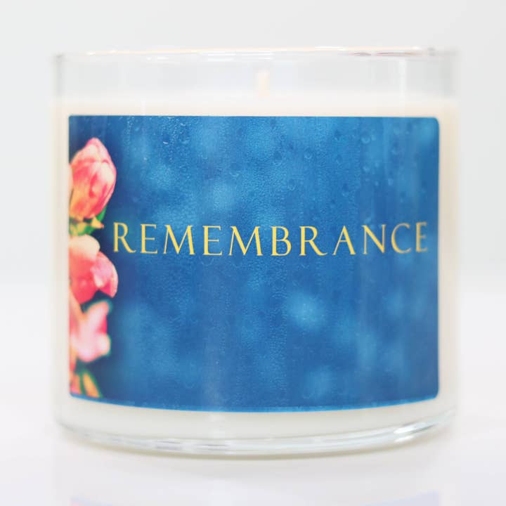 LUXURY REMEMBRANCE CANDLE, CONDOLENCE, SYMPATHY, GRIEF, GIFT for wholesale by Loving Lights Candles LLC
