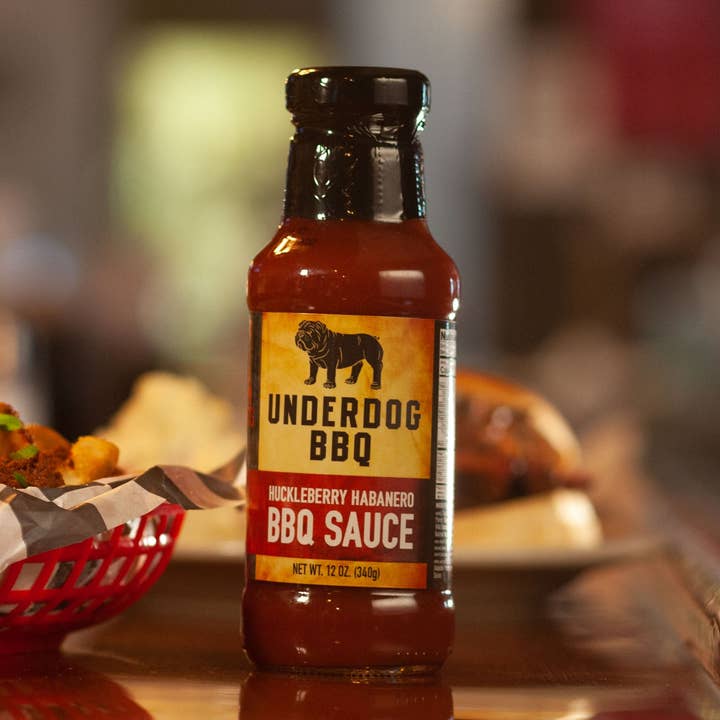 Sauce barbecue habanero aux myrtilles pour la vente par Underdog BBQ