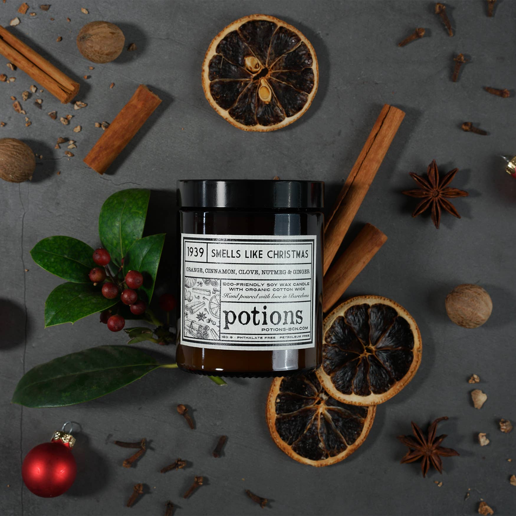 Potions BCN - Wholesale Jar/Filled Candle - Huele a Navidad