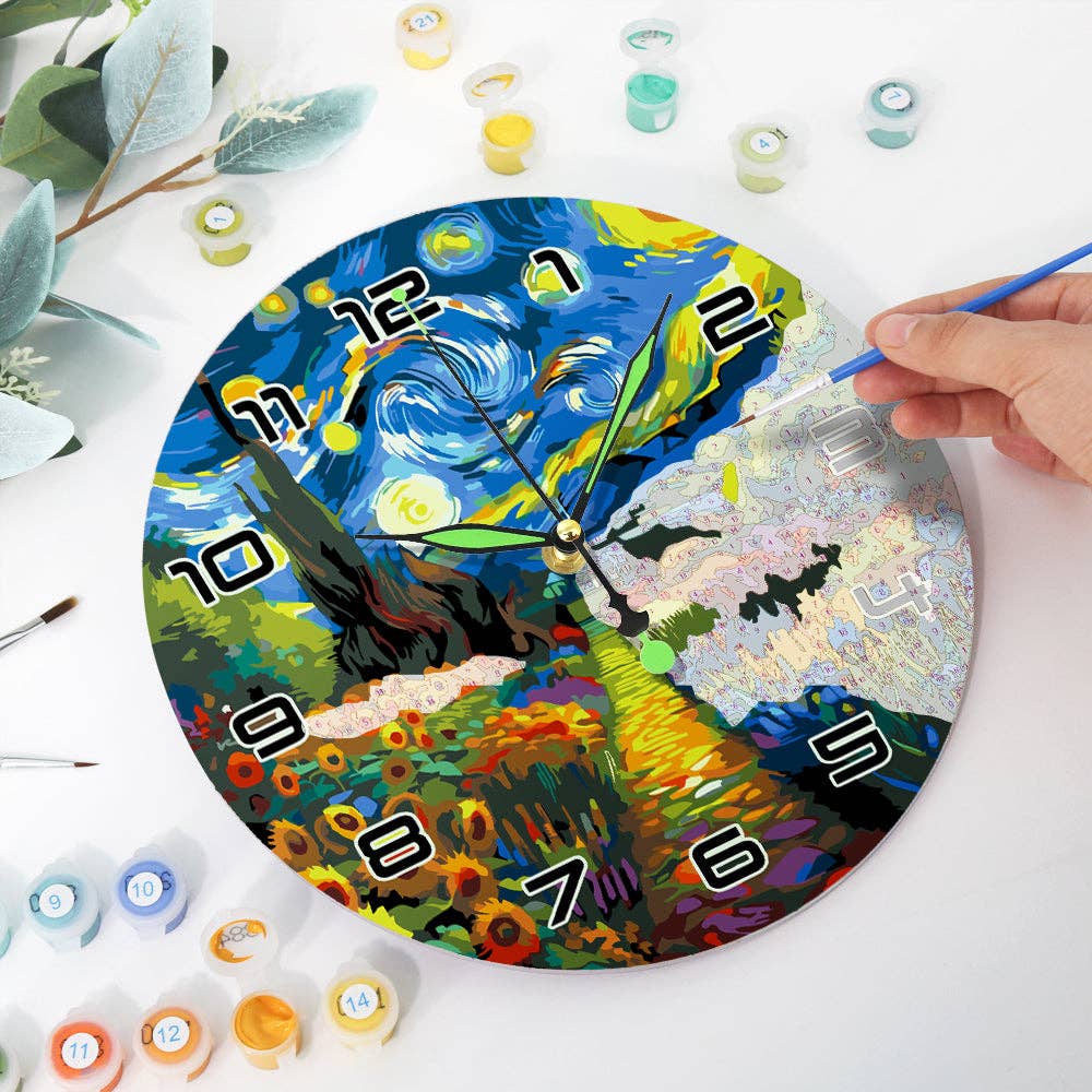 Paint Your Numbers – Engroshandel DIY-hobbysæt – Mal Øjeblikket – Stjernehave Urkit5