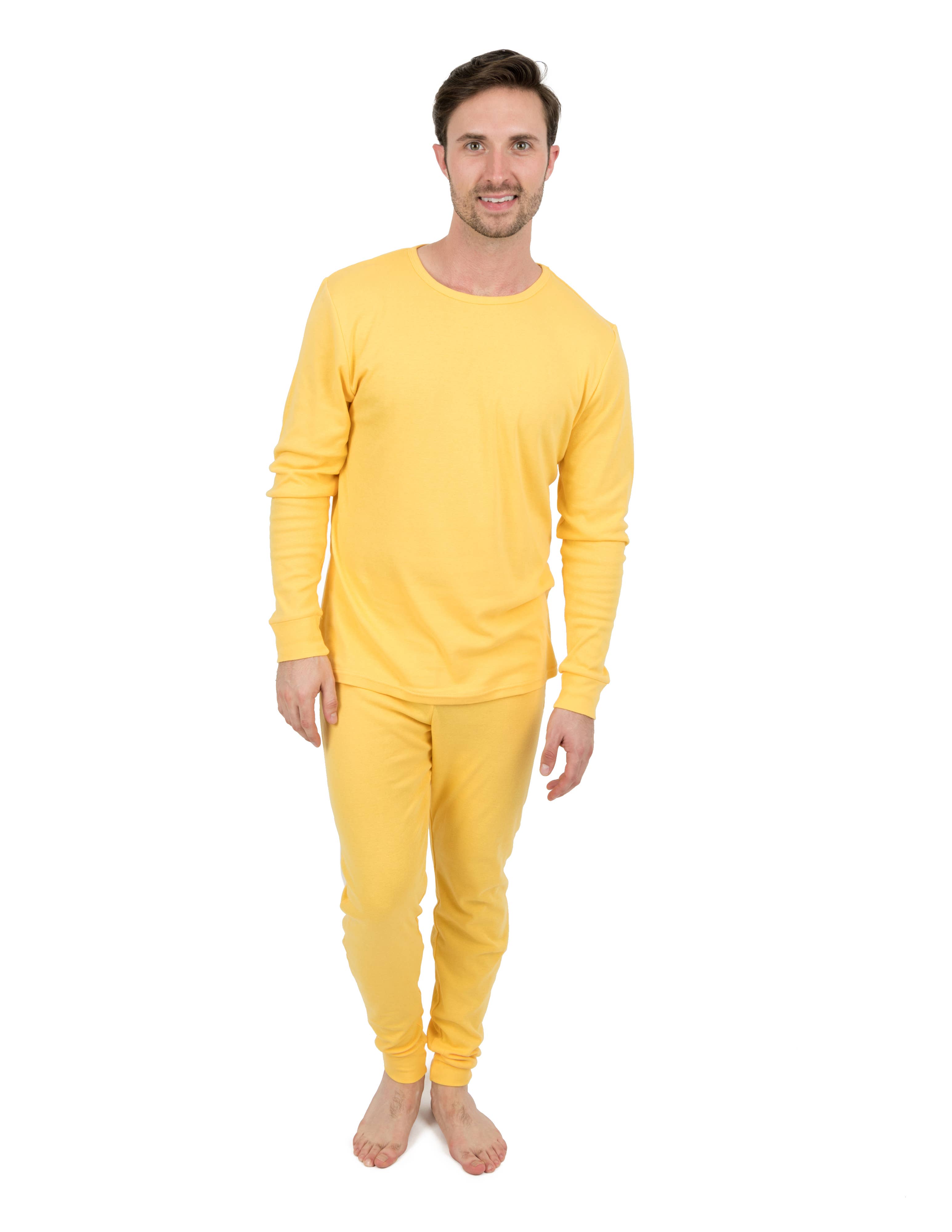 Leveret Pajamas - Wholesale Sleepwear Set - Men's - Mens Two Piece Cotton Pajamas Solid22