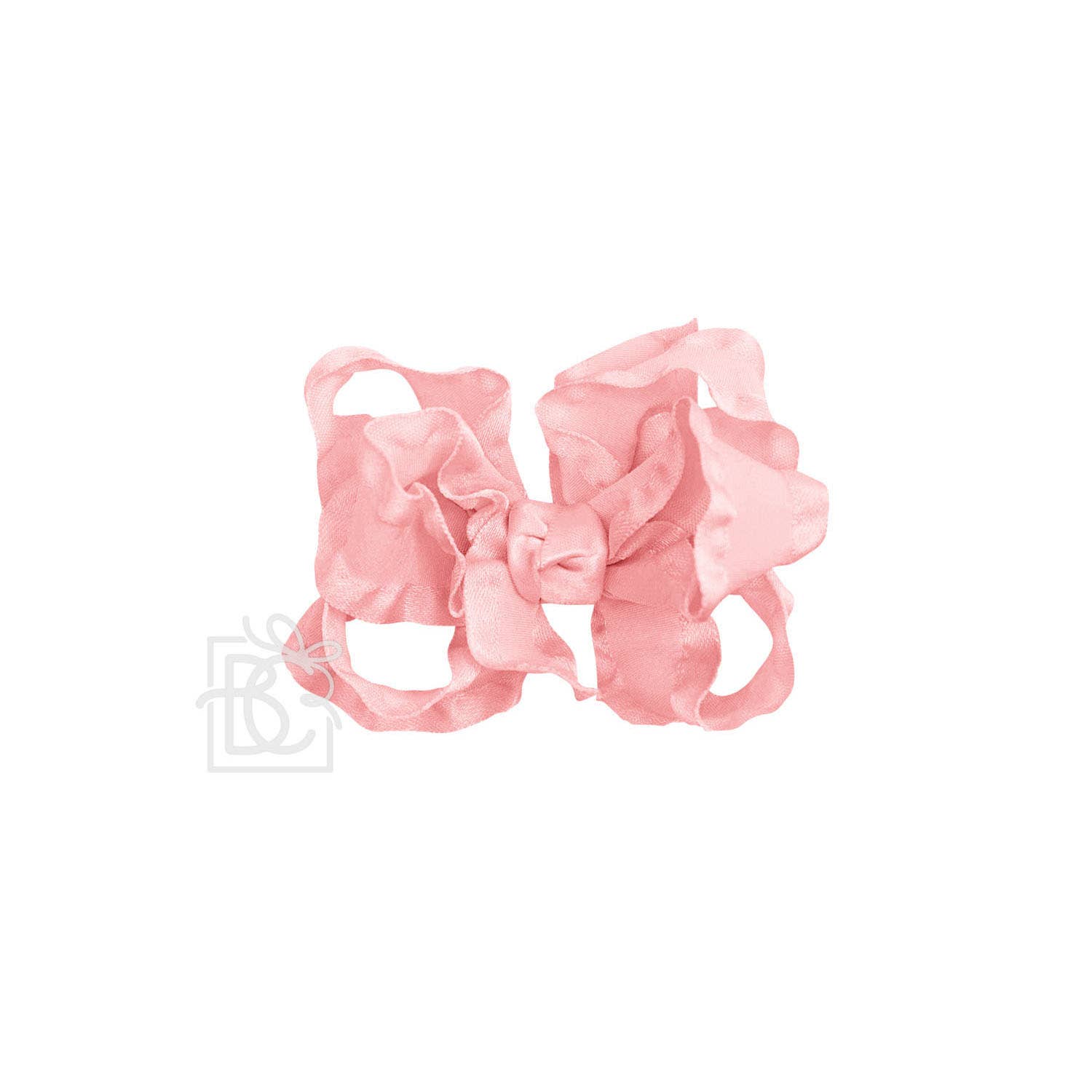 Beyond Creations, LLC - Wholesale Hair Bow - Kids - DOUBLE RUFFLE BOW ON CLIP90