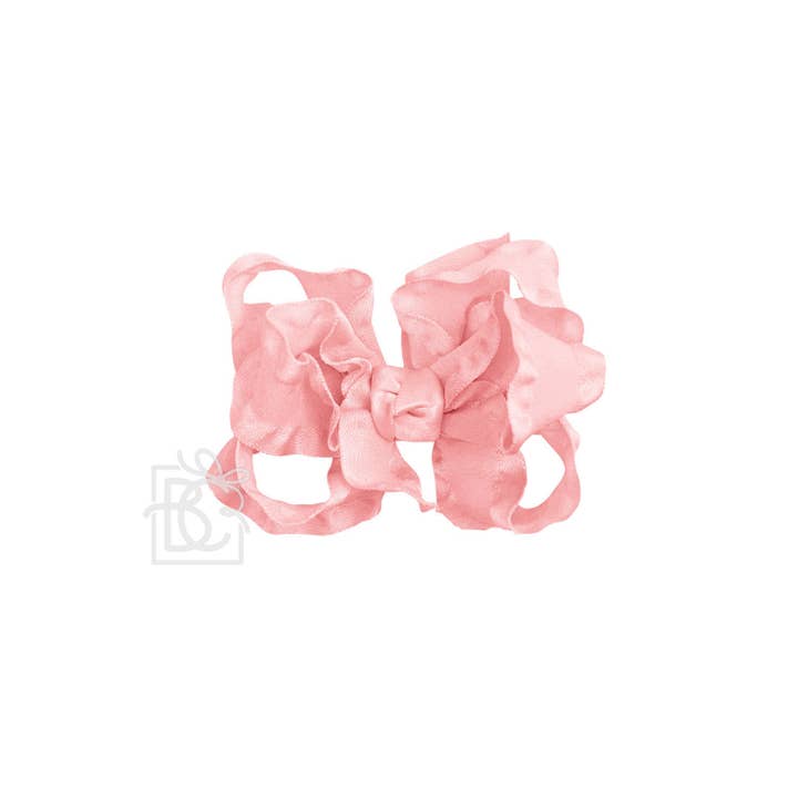 Beyond Creations, LLC - Wholesale Hair Bow - Kids - DOUBLE RUFFLE BOW ON CLIP90