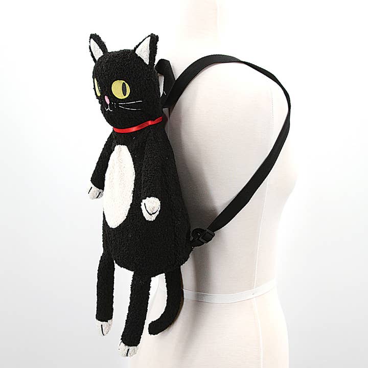 COMECO INC - Wholesale Backpack - Women's - Furry Black Cat Backpack