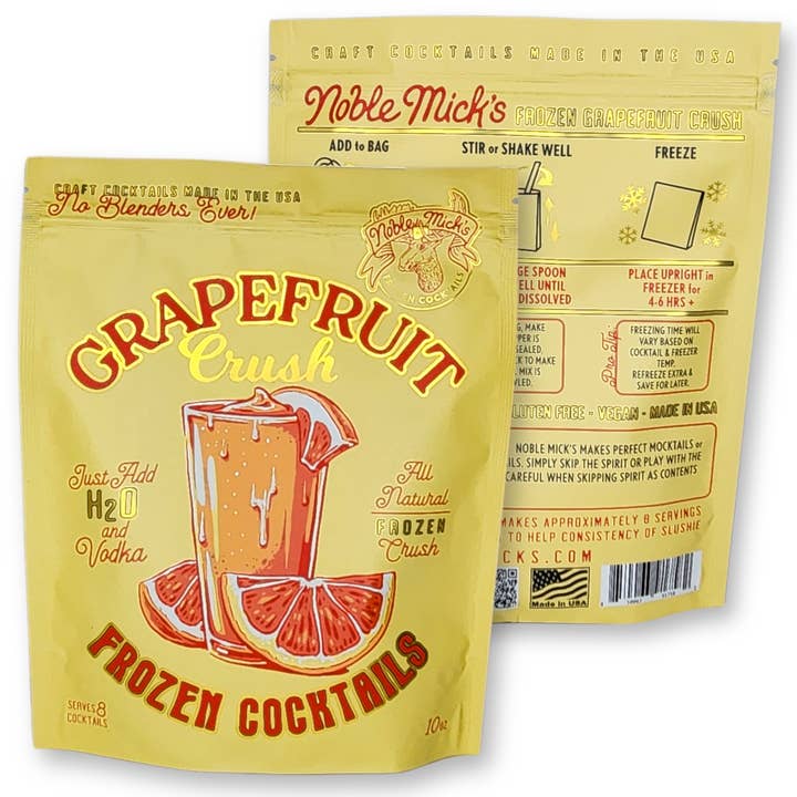 Noble Mick's - Craft Beverage Company - Wholesale Cocktail Mix/Syrup - Grapefruit Crush Frozen Cocktail 3