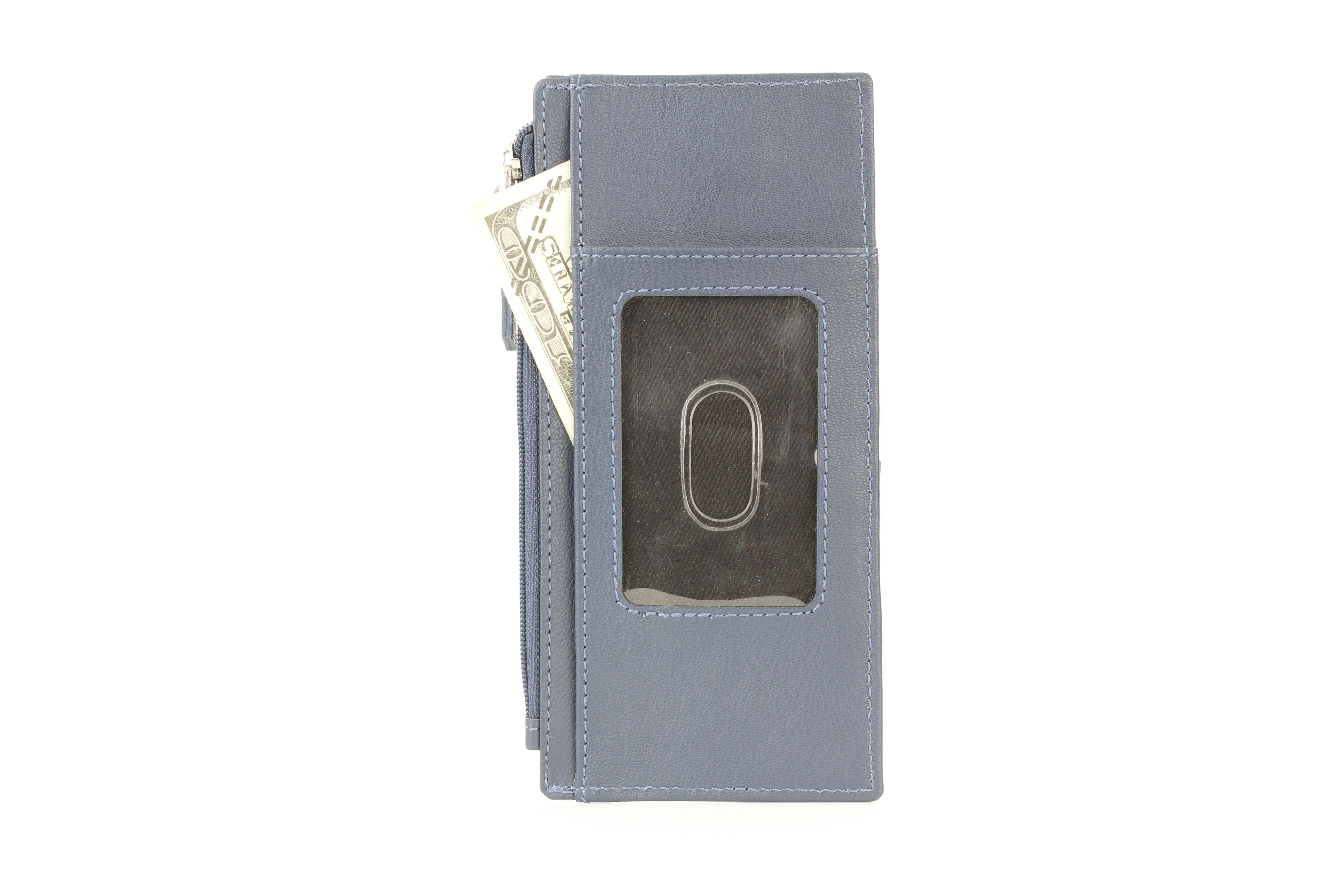 Leather Impressions Inc – Großhandel Kartenetui – Damen – Lange Lederkartenbörse mit Druckknopfverschluss RB LW 21 100316