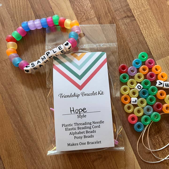 Friendship Beaded Bracelet Kit - Hope - Make Your Own Kit for wholesale by Scribble & Scroll