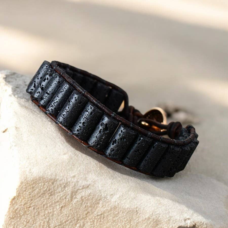 Cape Diablo - Wholesale Jewelry - Men's - Men's Lava Stone Bracelet2