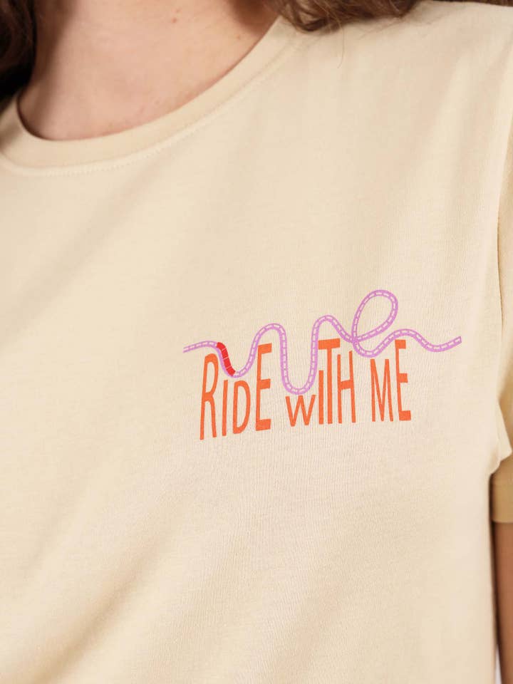 Roller Coaster Organic Tee for wholesale by blonde gone rogue