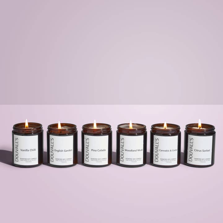 Eco Sojawachs Duftkerzen 180g für den Großhandel von Douvall's