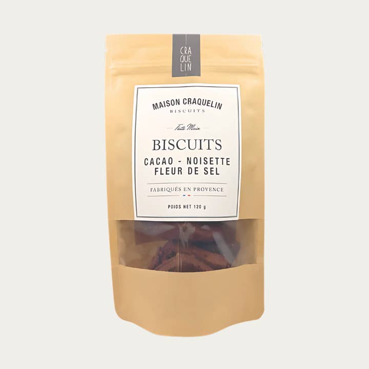 Cacau - Avelã - Biscoitos Fleur de Sel por atacado de Maison Craquelin