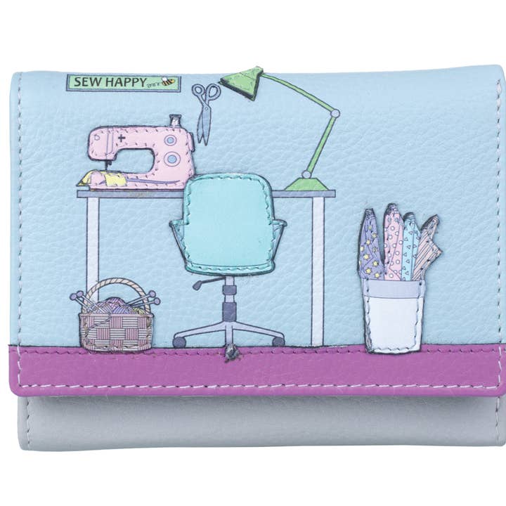 Le Portefeuille Tri-Volets de la Salle de Couture pour la vente par Mala Leather