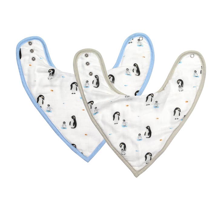 Conjunto de Babetes de Pinguim por atacado de bamboo little