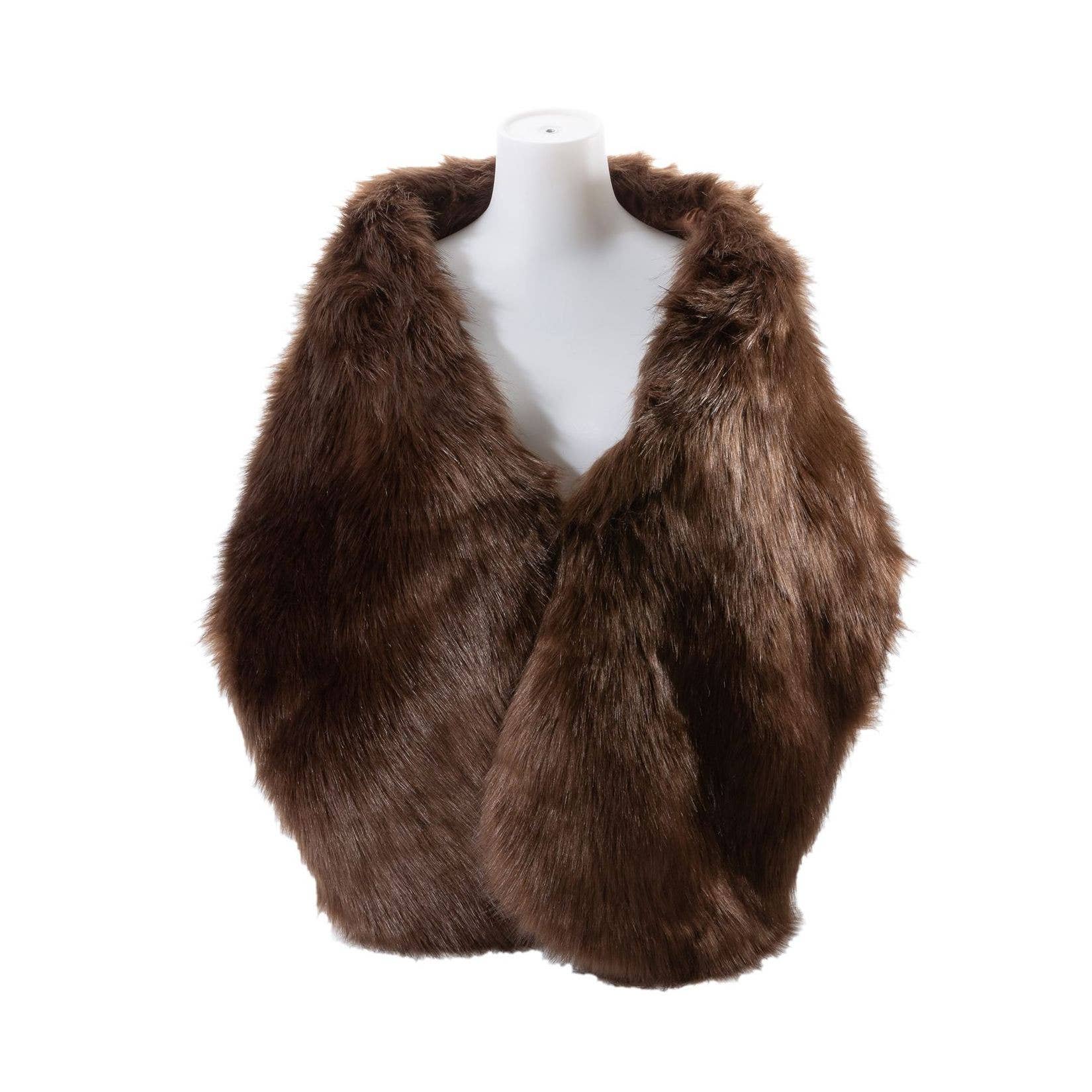 Diacly - Wholesale Fur/Faux Fur Coat - Women's - Over Size Faux Felt Fur Scarf Shawl Wrap8