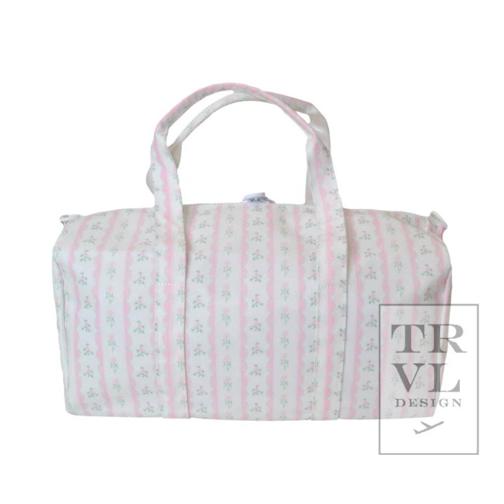 Weekender - Ribbon Floral Pink Duffel Bag for wholesale on Faire3