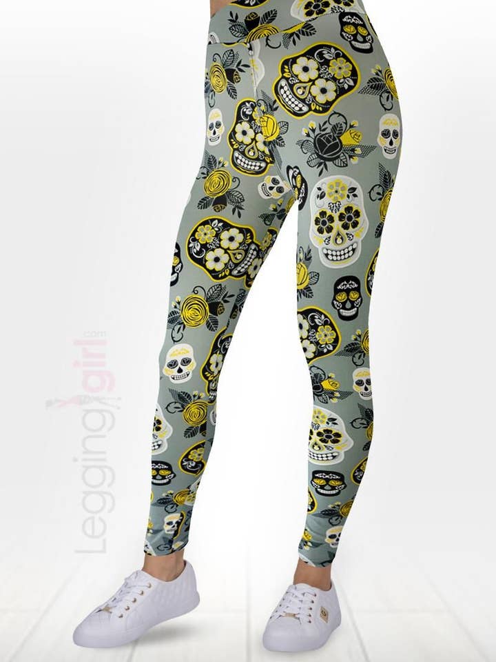 Golden Skull - Wide Band for wholesale by LeggingGirl.com