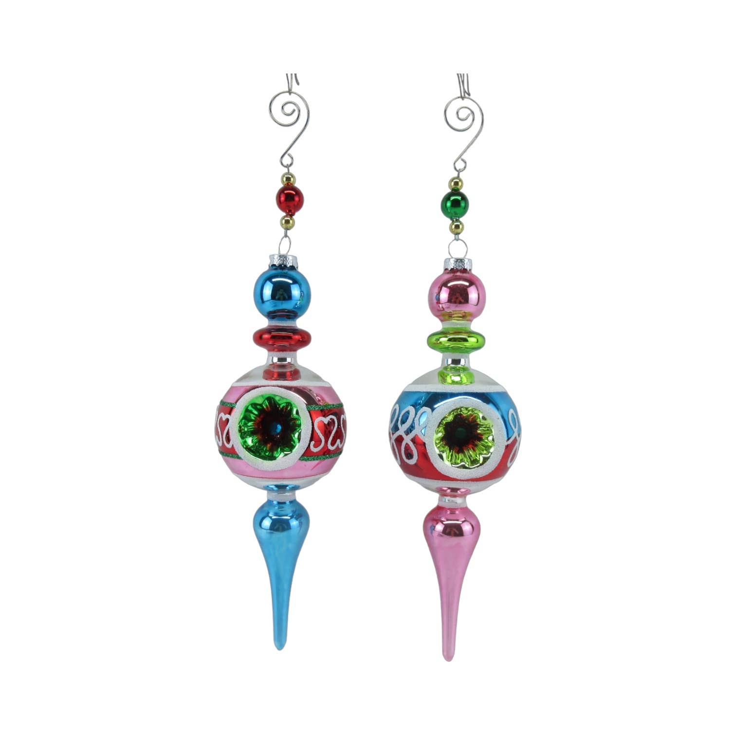 December Diamonds – wholesale Ornament set – 2 Asst Pastel Sphere Orn0