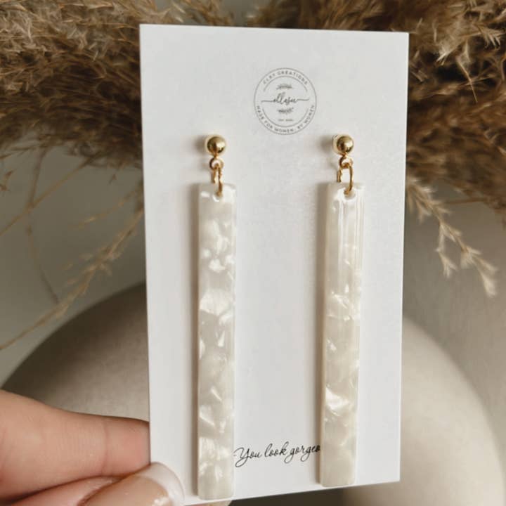 ElleseeWomen - Wholesale Dangle Earrings - Acrylic Bar Dangles - 71