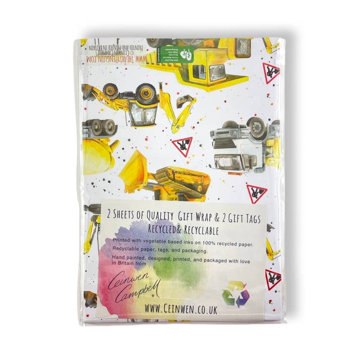 The Arty Penguin – wholesale Omslagspapper – Konstruktion Återvunnet och Återvinningsbart Presentpapper och Taggar Set