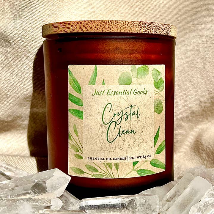 Bougie Crystal Clean pour la vente par Just Essential Goods