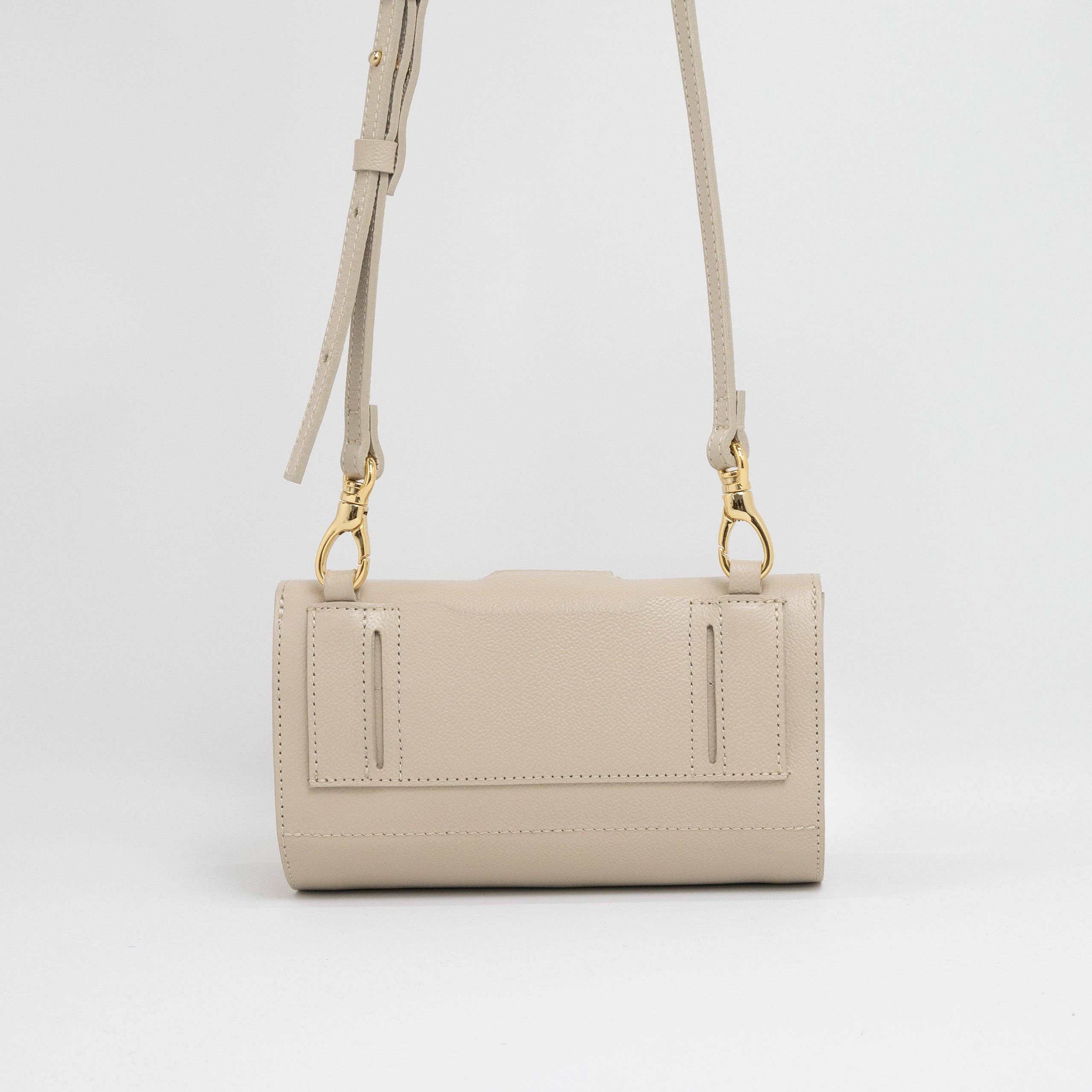 Unofuku - Wholesale Shoulder Bag - Women's - re:credo Noemi  4-Way Shoulder Bag (Beige)1