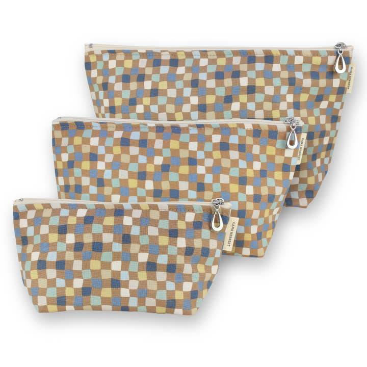 Dana Herbert – bolsa de maquilhagem e cosméticos por atacado – Conjunto de Bolsas de Maquilhagem - P, M, + G (Poupe 2,00 $)12