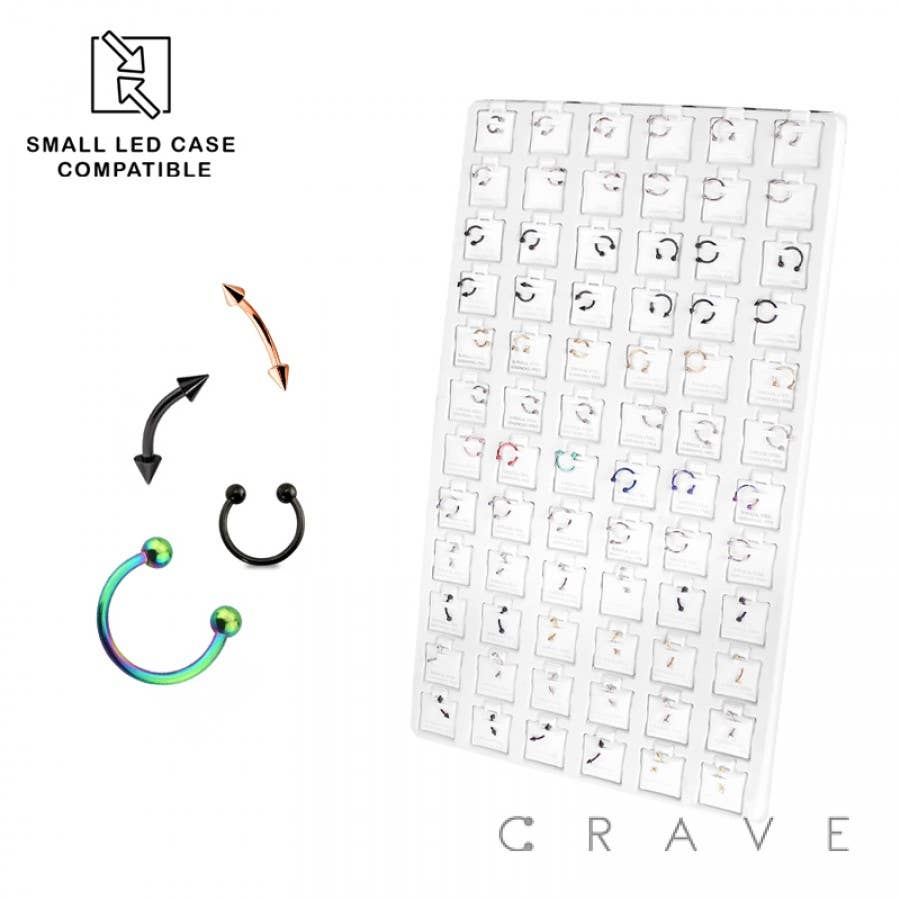 CRAVE – wholesale Jewellery stand & display – 54 PCS OR 72 PCS OF ASSORTED BODY JEWELRY TRAY4