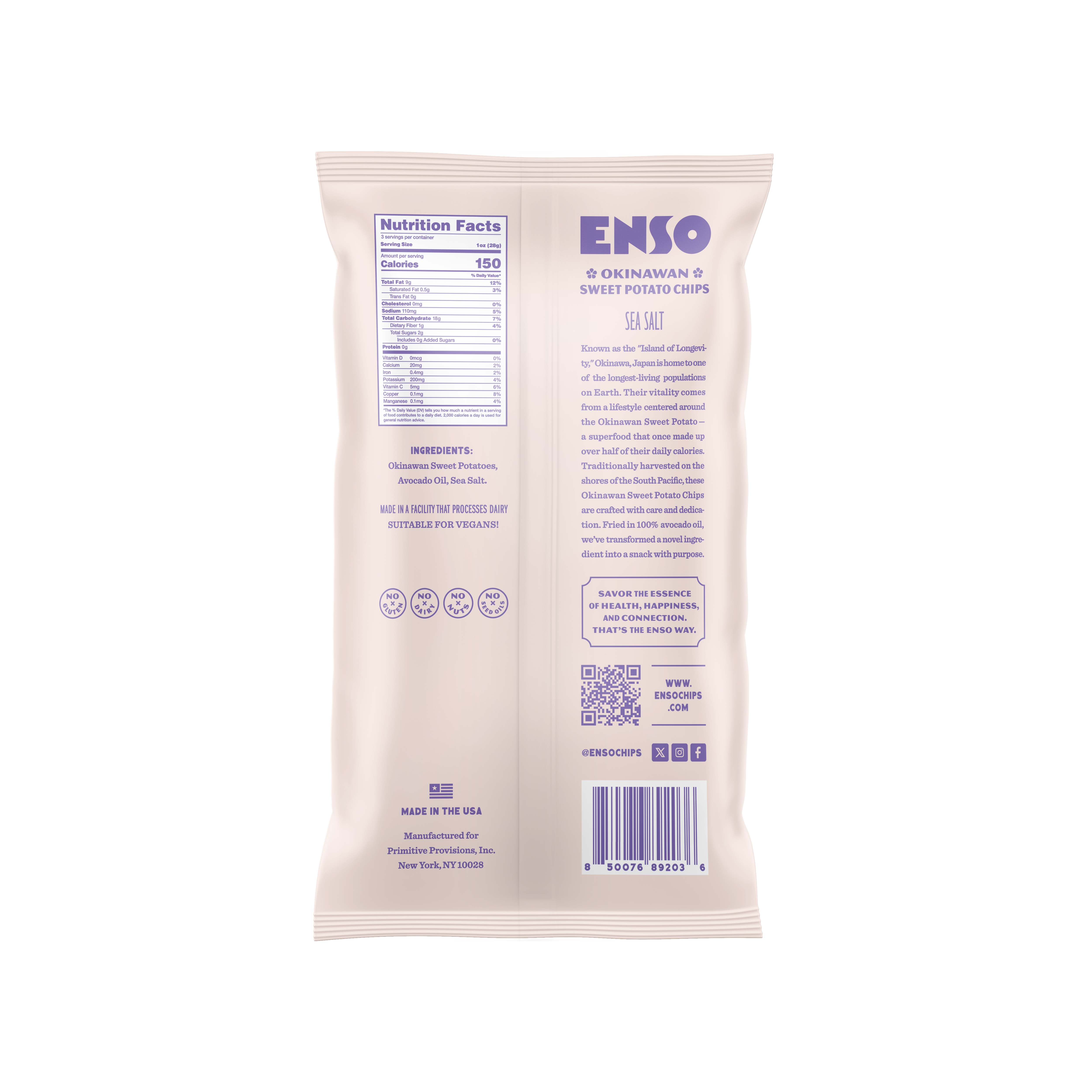 Enso - Wholesale Chips - Okinawan Sweet Potato Chips | Sea Salt1