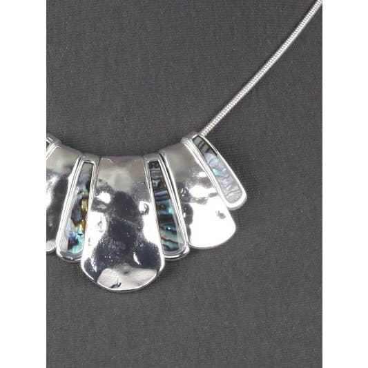 0011 PREMIERE - Venta al por mayor Juegos de joyas - Conjunto de collares con babero de abulón natural FR29071