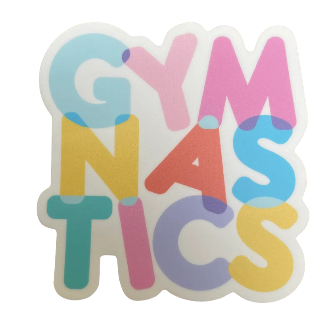 Denali & Co. – Engroshandel Klistermærke – Gymnastik Pastel Blok Klistermærke, 3" x 3"1