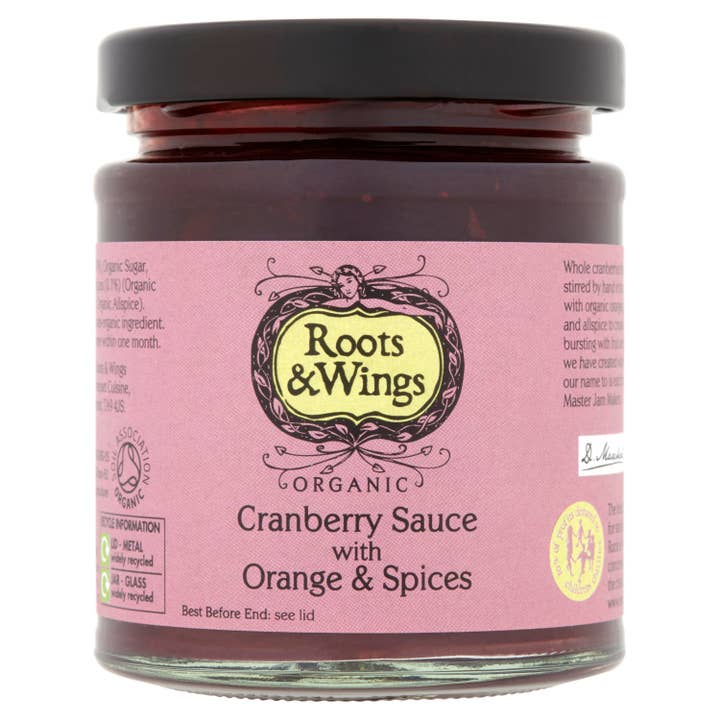 Roots & Wings Organic Cranberry Sauce with Orange & Spices for wholesale by Roots & Wings Organic