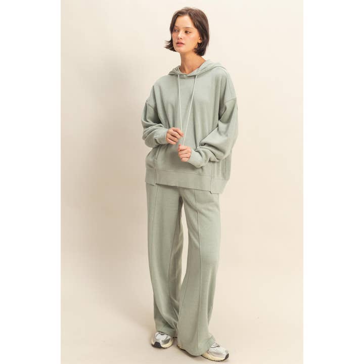 Double Zero - Wholesale Hoodie - Women's - Drop Shoulder Long Sleeve Oversized Hoodie7