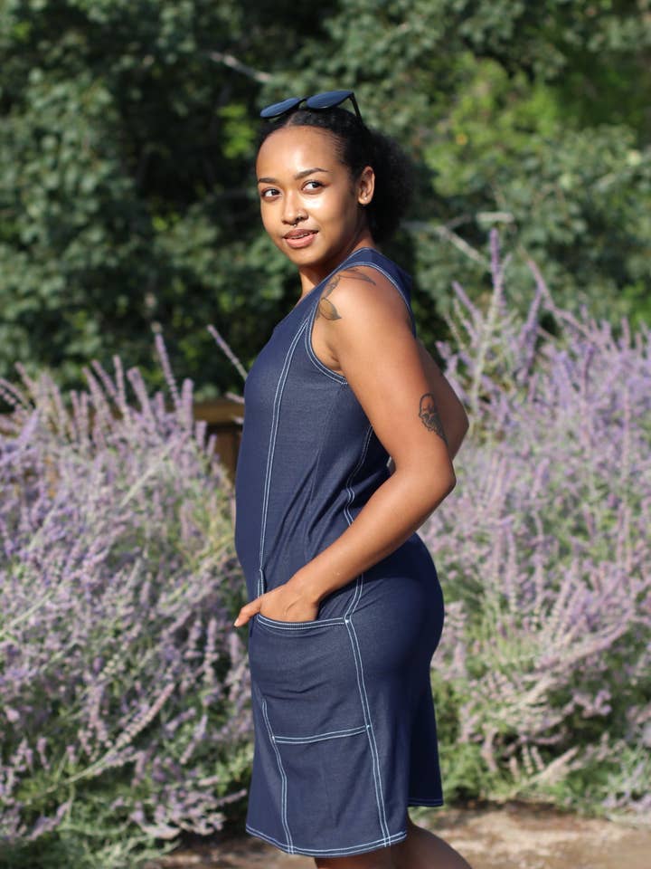 3243J - Harmony Denim Kjole for engroshandel hos Laura Hlavac