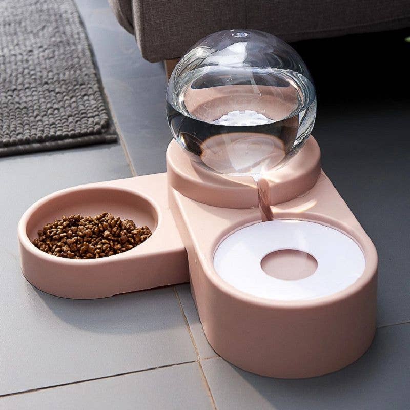 Hard Rock Health Stores - Wholesale Pet Bowl - Cat/Dog - Large Pet Feeder Automatic Drinking Fountain and Food Bowl Pet Water Dispenser with Mouth Separator5