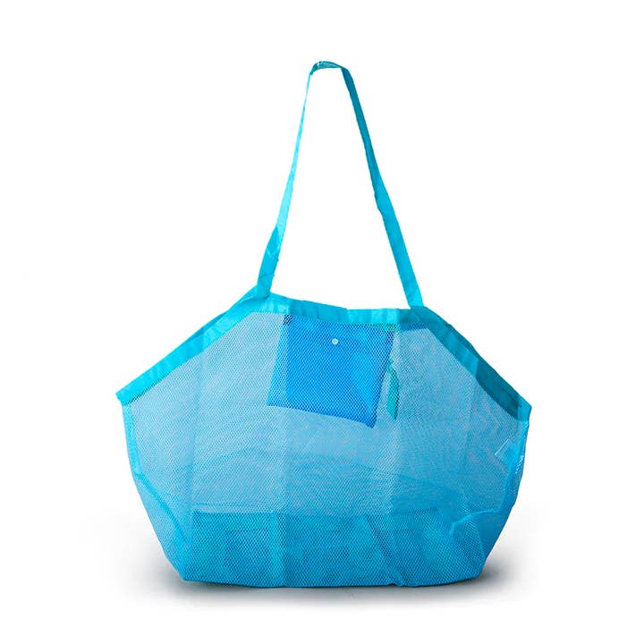 Mesh Beach Sand Toys draagtas blauw voor wholesale door iconic mi