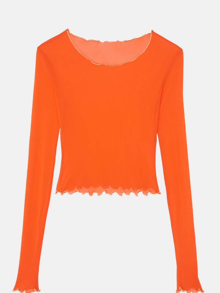 The Sylvie Long Tangerine Tango Tee for wholesale by IKA Paris