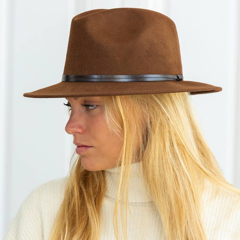 TRAVAUX EN COURS... - Wholesale Fedora - Women's - FELT HAT - leather band, sewn brim26