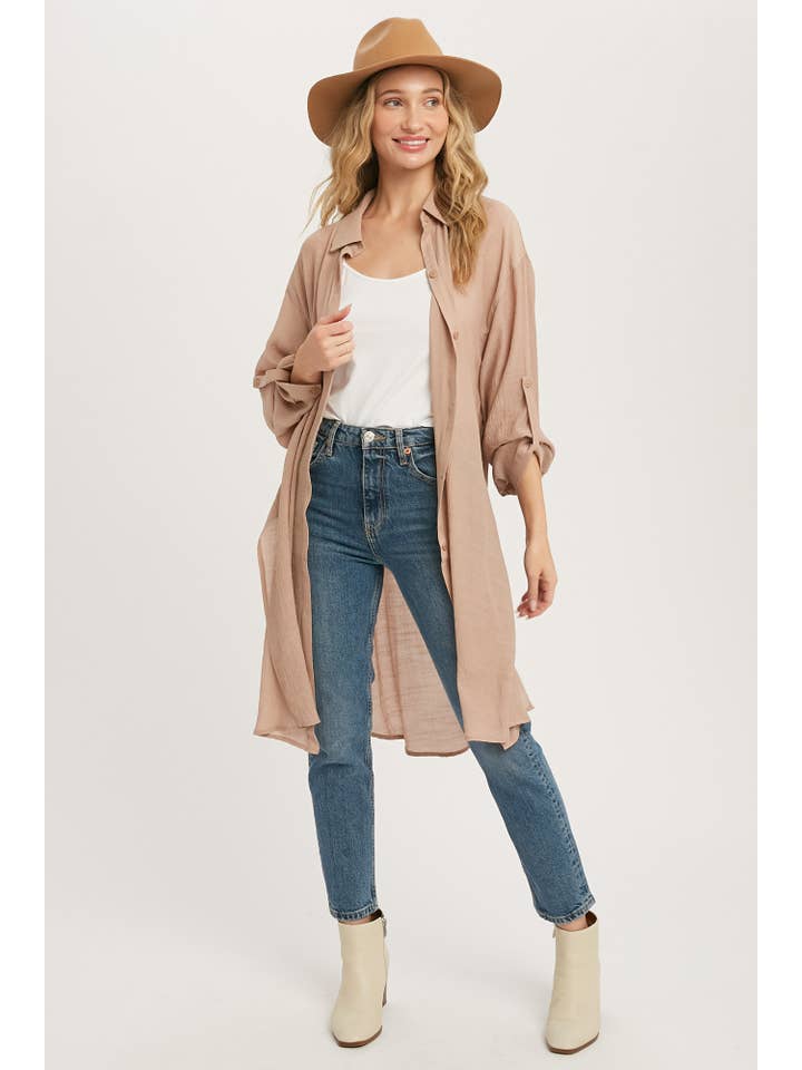 Bluivy – Camisa com botões no colarinho – Mulher por atacado – CAMISA DE PALANGRE VENTILADA COM BOTÕES48