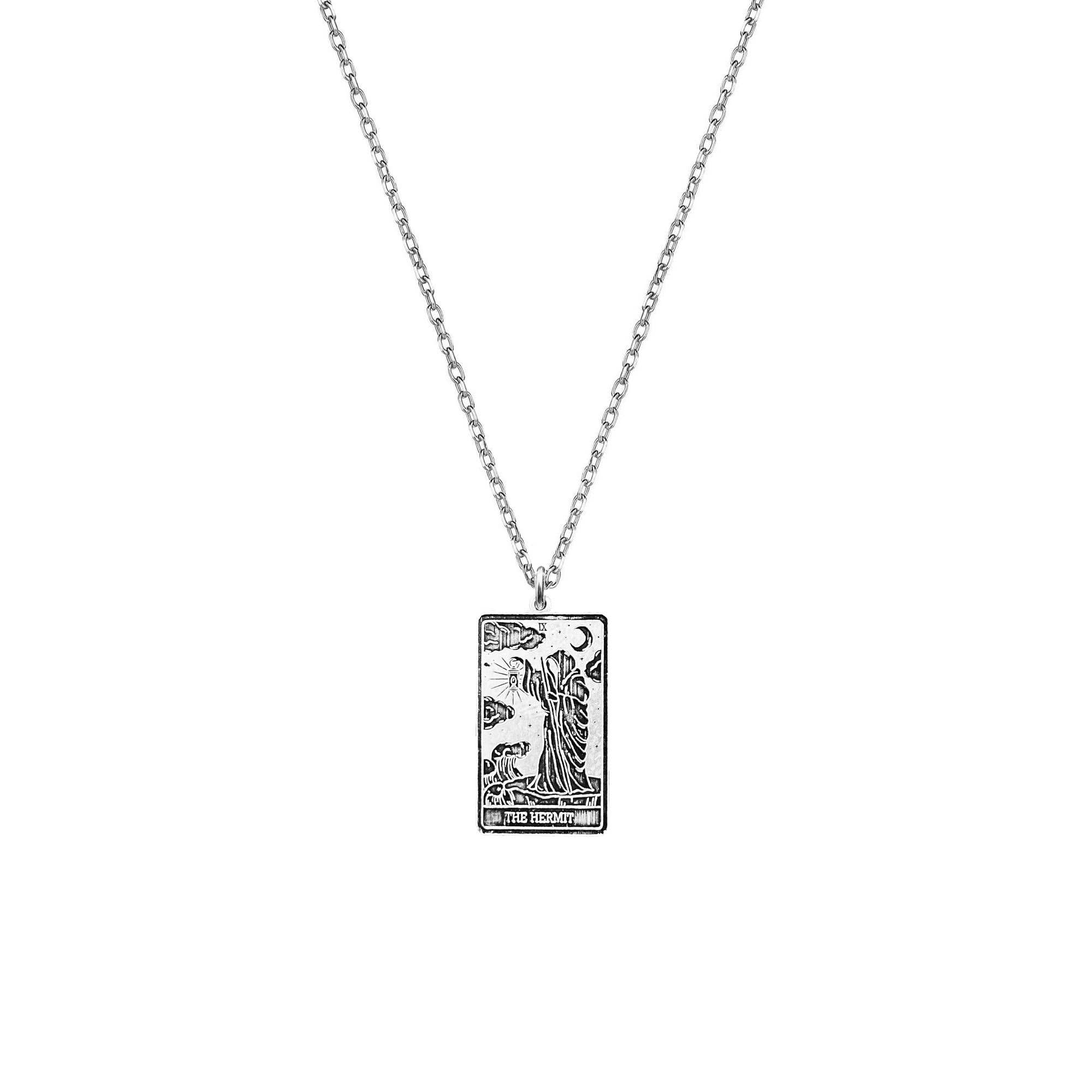 Ancient Things - Vendita all'ingrosso Collana con ciondolo/pendaglio - Collana mistica in argento con ciondolo a forma di tarocchi10