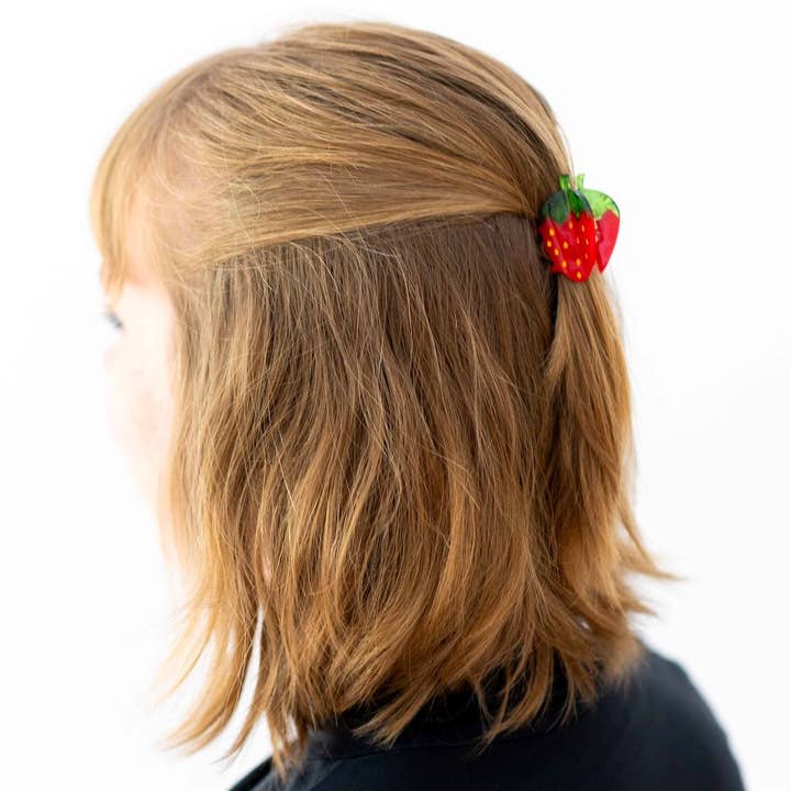 Jenny Lemons - Wholesale Hair Clip - Women's - Mini Strawberry Hair Claw Clip